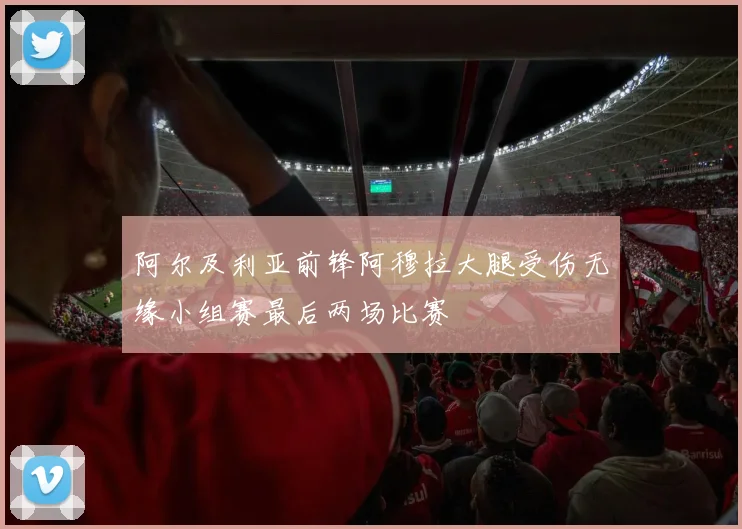 阿尔及利亚前锋阿穆拉大腿受伤无缘小组赛最后两场比赛